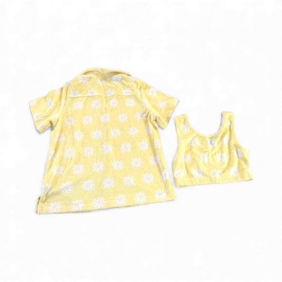 Yllw The Label Oops A Daisy terry cloth matching set - Picture 3 of 5